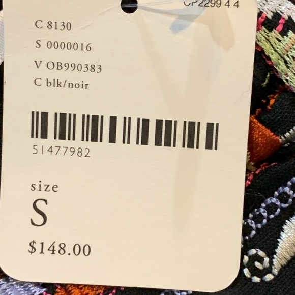 NWT- Beautiful Aztec Style Baby Doll Dress by Free People..  Size Small - Picture 7 of 16